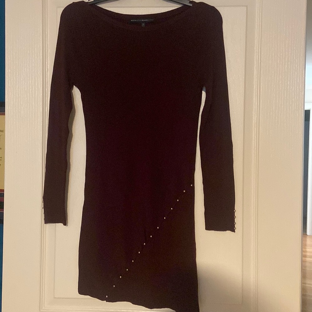 Dark Red WHBM Knitted Dress